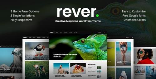 ThemeForest - Rever v1.0.2 - Clean and Simple WordPress Theme - 20364650