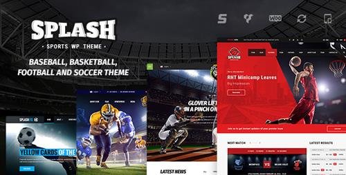 ThemeForest - Splash v3.5.4 - WordPress Sports Theme for Basketball, Football, Soccer and Baseball Clubs - 16751749 - NULLED
