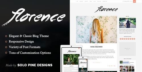 ThemeForest - Florence v1.3 - A Responsive WordPress Blog Theme - 9574909