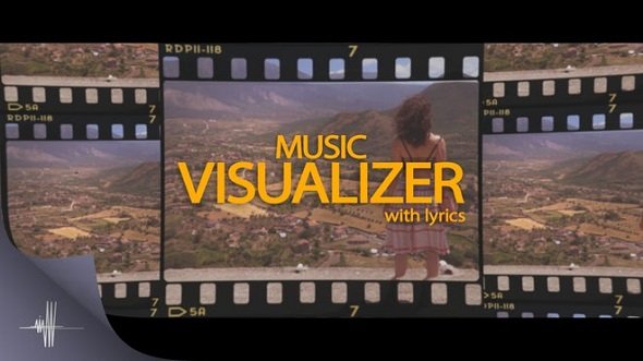 Music Visualizer Letters With Lyrics 779188 - Project for After Effects